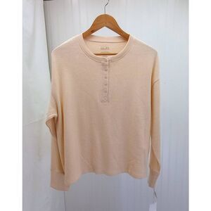 NWT Haven, Well Within, thermal long sleeve shirt. Beige, tan.  mens. Size Large